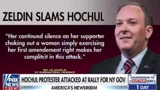 Hochul Protester Attacked