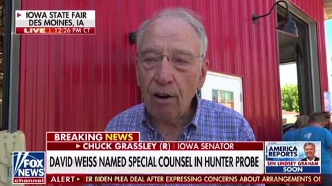 Grassley: you have to wonder how thorough Weiss is doing it