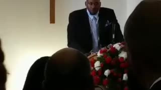 Son doing eulogy for his father