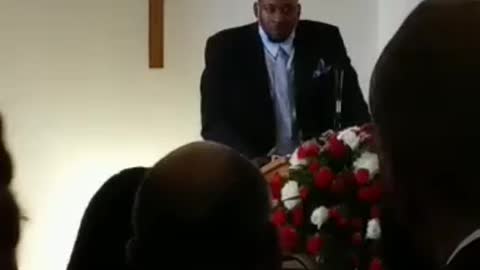 Son doing eulogy for his father