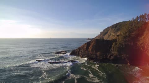 Drone Aerial Ocean Beautiful View