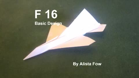 Paper Aircraft - F16 - Basic