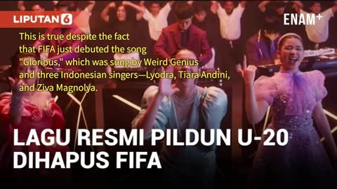 FIFA has taken down a post promoting the 2023 U20 World Cup's Official Soundtrack (OST),