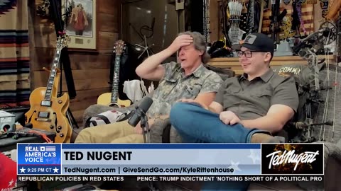 Ted Nugent tells Kyle Rittenhouse Michelle Obama is actually a man 😂