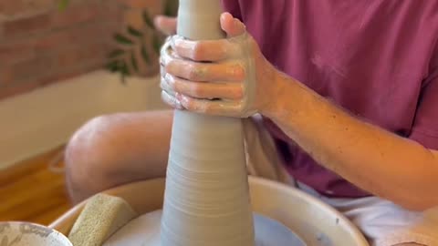 Today I wore a hat #pottery #asmr #satisfying