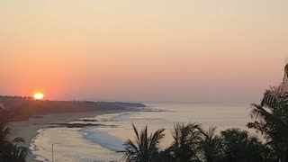 Sun Rise on the Pacific Ocean in Mexico