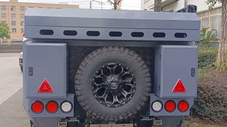 The brand new njstar rv german grey US standard off road trailer with 180 anwing