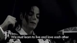Michael Jackson Speech About War! Listen!