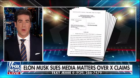 Jessie Watters: Elon Musk Sues Media Matters