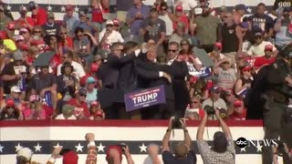 Video shows moment of Trump assassination attempt at rally