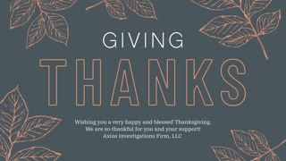 Happy Thanksgiving From Axios Investigations Firm!