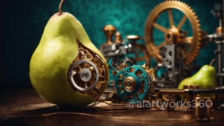 Mechanical Fruits: Artistic Fusion of Nature and Technology
