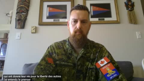 Discours du Major de l'Armée Canadienne Stephen Chledowski - st en français