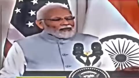 Gigachad PM MODI Destroyed Female Journalist in Secs infront of Biden 😂| 🇮🇳 & 🇺🇸 | #shorts #trending