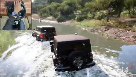 Forza Horizon 5 Convoy - FORD BRONCO & JEEP WRANGLER - Offroading - Logitech g29 gameplay