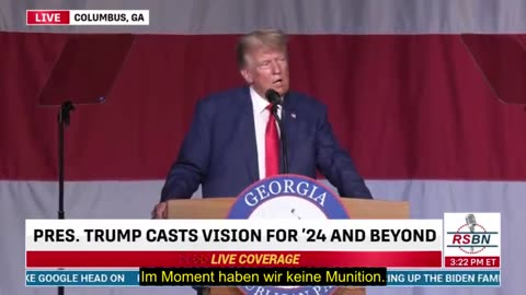 Präsident Donald J Trump spricht bei der GOP-Konferenz in Georgia