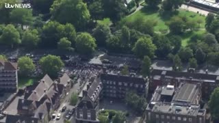 Queens hearse leaving London “The death is irreversible … the fact that she’s trapped …”