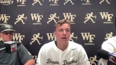 Wake defeats George Mason - postgame interview Coach Walter, Seth Keener, Adam Cecere