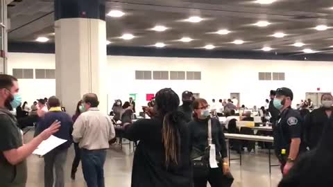 🚨🚨 TRUMP Challengers being ejected from ballot canvassing in Detroit! The Steal is on!!