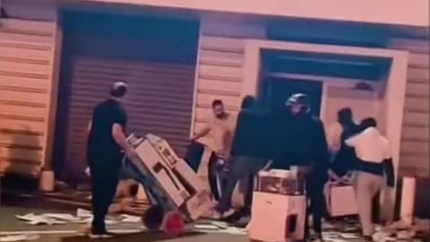 More muslim migrants loot up stuff in France. And some people who are not muslims.