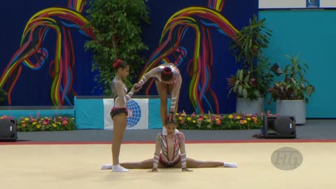 BRAZIL Women's Groups - Balance Qualifications -- 2014 Acrobatic Worlds, Levallois-Paris (FRA)