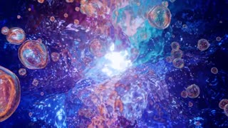 Copyright Free Nature Video Ocean Waves Nebula Bubbles Fantasy Dream Magic