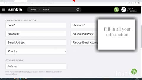 How to create rumble Account