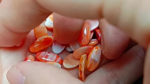 Natural turquoise 12*16mm oval shape 6*12mm orange spiny oyster 12*16mm06