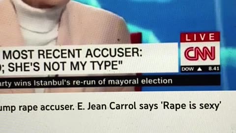 E Jean Carrol say "Rape is sexy - think of the fantasies".