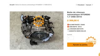 AEPSPIECES.COM - Boite de vitesses automatique HYUNDAI 1.7 CRDi D51U