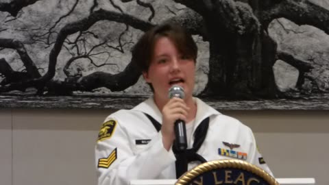 Marli Speaks to PB Navy League about USN Sea Cadet Corps