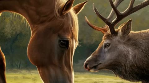 THE HORSE AND THE STAG