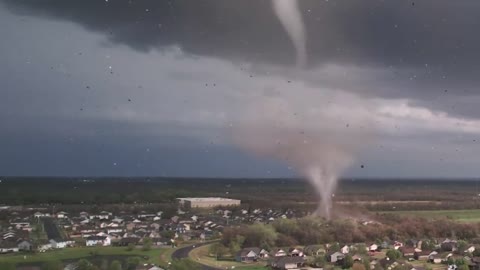 Dangerous Tornado to sweep across America caught on Camera will break your Heart