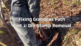 Fixing Grandpa’s Path: Part 2 (DIY Stump Removal