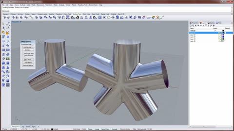 Intersecting Multiple Pipe (Intersect command tutorial)