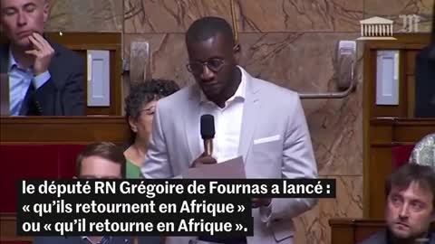 le député RN Grégoire de Fournas a lancé «qu'ils retournent en Afrique»