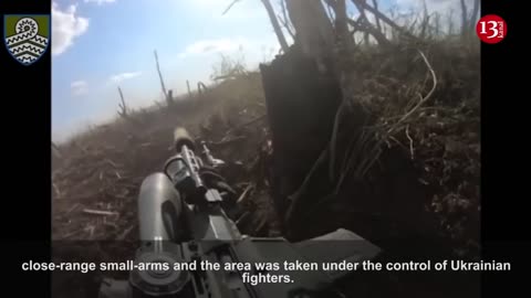 Drone footage shows Ukrainian soldiers attacking Russian territory