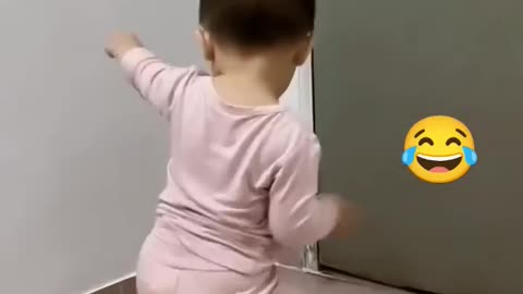 Baby funny dance