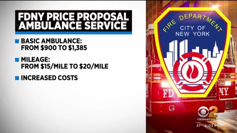 FDNY wants to hike price for an ambulance