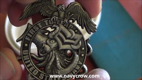 US Navy Petty Officer 1st Class Squid Eagle Veteran Collectible Challenge Coin