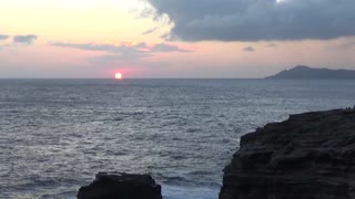 Honolulu, HI — Spitting Caves - Sunset