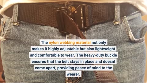 Buyer Comments: FAIRWIN Tactical Belt 1.5 Inch Belts for Mens Nylon Web Work Belt with Heavy Du...