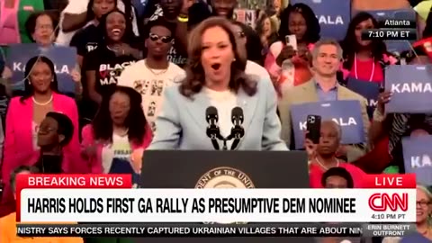 Kamala Harris Puts on a Bizarre Accent as She Speaks at a Rally in Atlanta, Georgia