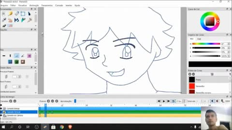 Speed Art | Como Desenhar Olhos de Anime e de Mangá no Programa Pencil2D.