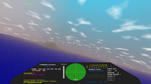 01 Linux Air Combat 8.8 Turnfight and Improved Network Jitter demo