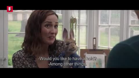 Man Fights Rabbit - BATTLE SCENE - Peter Rabbit - Clip_Cut