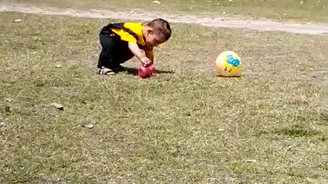 So beautiful baby football