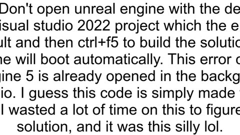 Buildbat error code 6 in the Unreal Engine 5