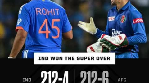 India defeated Afghanistan in the 'Double Super Over' to win the T20I series 0-3