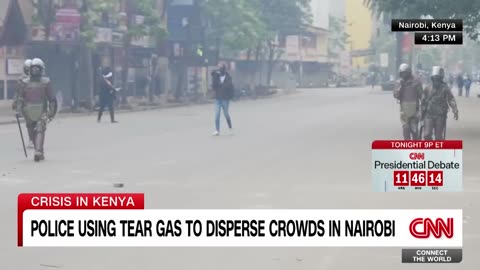 See police use tear gas to disperse protesters in Nairobi